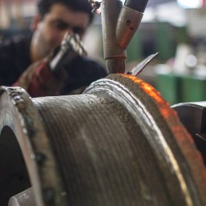 Reconstruction and cladding of all kinds of crane wheels